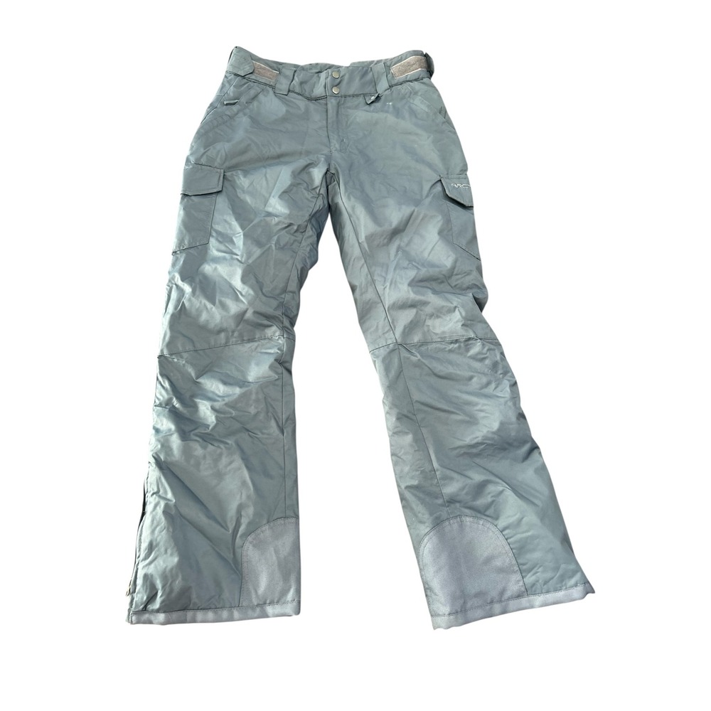 Arctix Womens Ski Snow Pants Regular Fit Cargo Pockets Size L blue Gray